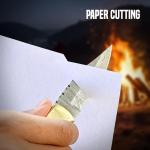 Delta : Handmade Damascus Pocket Knife - Hunting, Survival, Folding Knives for Men with Bone Handle for Outdoor Fishing Accessories, Anniversary, Boyfriend, Gifts for Men (White)