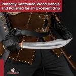 Persian Warrior Collectible Replica Arabian Short Scimitar Sword W/Genuine Leather Sheath