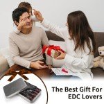 Mini Knife Set,Tiny Knife Set with Sheath,Mini Pocket Knives for Knife Collectors Gifts and Package Opener Box Cutter, Set of 15