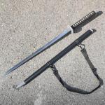 COSWOR 41.3" Anime Carbon Steel Katana Samurai Sword for Cosplay, Performance Props, Home Decor