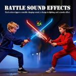 Cravonel Cyberpunk Neon Lightsaber Sword - 31.4 Inch LED Light Saber with Steam Effect, Motion Activated Sound, 7-Color Changing RGB Blade for Cosplay, Dueling