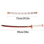 SV Handmade Anime Sword Cosplay Rengoku Kyoujurou Sword Katana 41 inches，Collectible Gifts