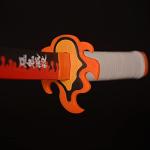 SV Handmade Anime Sword Cosplay Rengoku Kyoujurou Sword Katana 41 inches，Collectible Gifts