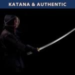 entez Real Katana Sword - Japanese Samurai Swords Sharp Blade Damascus Steel Hand Forged Katans Full Tang Unique Blade High Hardness Real Swords for Men