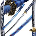 Kamaiwo-1045/1060 Handmade Hand Forged Authentic，Japanese Katana are a Unique Gift for Men - Full Tang High Carbon Steel Makes a Memorable for Martial Arts Collectors,Blue