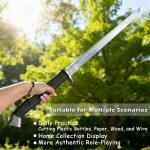 Claymeur 34" Handmade Full Tang High Carbon Steel Samurai Sword Katana with Scabbard for Practice, Collection, Outdoor Use, Display