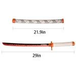 SV Handmade Anime Sword Cosplay Rengoku Kyoujurou Sword Katana 31 inches，Collectible Gifts