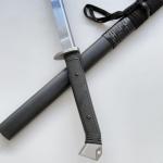 Claymeur 34" Handmade Full Tang High Carbon Steel Samurai Sword Katana with Scabbard for Practice, Collection, Outdoor Use, Display