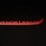 SV Handmade Anime Sword Cosplay Rengoku Kyoujurou Sword Katana 31 inches，Collectible Gifts