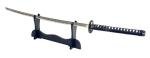 Vulcan Gear Traditional Japanese Handmade Sharp Katana Samurai Sword with Scabbard and Sword Stand (Crane Tsuba)