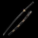 Handmade Japanese Katana Sword Real - Authentic Hand Forged Full Tang 1060 High Carbon Steel Samurai Swords for Martial Arts, Collection & Display, 40.5-Inch