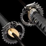 Handmade Japanese Katana Sword Real - Authentic Hand Forged Full Tang 1060 High Carbon Steel Samurai Swords for Martial Arts, Collection & Display, 40.5-Inch