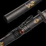 Handmade Japanese Katana Sword Real - Authentic Hand Forged Full Tang 1060 High Carbon Steel Samurai Swords for Martial Arts, Collection & Display, 40.5-Inch