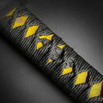 Bishamon Japanese Style Hand-Forged Samurai Sword with Full Tang Carbon Steel Blade – Includes Scabbard – Decorative Katana for Display, Collection & Cosplay (Samurai Jack)