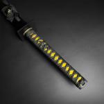 Bishamon Japanese Style Hand-Forged Samurai Sword with Full Tang Carbon Steel Blade – Includes Scabbard – Decorative Katana for Display, Collection & Cosplay (Samurai Jack)