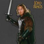 United Cutlery The Sword of Faramir | Lord of the Rings Licensed Replica | Antique Steel Finish | Wall Display Plaque | LOTR Merchandise Certificate of Authenticity | Full Size Movie Prop Collectible