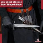 Armory Replicas™ - Chronicles of Narnia Dagger - Replica Blade with Ornate Lion Head Pommel - 440 Stainless Steel Construction, Mirror Polished Spear Point