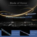 Eroton- Full Handmade Real Japanese Samurai Katana Sword 1045/1060/1095/T10High Carbon Steel Heat Tempered/Clay Tempered, Dragon Tsuba,Full Tang,Functional Sharp, Razor Sharp,Battle Ready(2.7ib)…