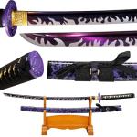 1045/1060 high Carbon Steel Full Hand Forged Traditional, Katana Sword Hademade Heat Tempered ，Japanese Samurai Swords ，Full Tang,Functional,Black