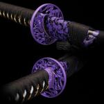 1045/1060 high Carbon Steel Full Hand Forged Traditional, Katana Sword Hademade Heat Tempered ，Japanese Samurai Swords ，Full Tang,Functional,Black