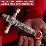 Armory Replicas Founding Wizard Griffin Sword of Heart and Bravery Silver