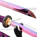 41 inch Handmade Japanese Samurai Katana Sword Full Tang for Man Gift Cosplay Decoration Self Defense