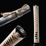 TUONEX Handmade Sharp Katana, Traditional Clay Tempered 1060 Steel 56HRC Katana Sword, Full Tang Authentic Japanese Craft Samurai Sword
