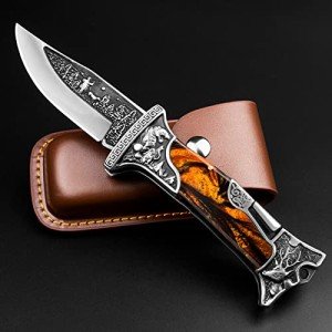 NedFoss Tiger Roar Engraved Pocket Knife