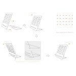 METALTER Pocket Knife Display Holder, EDC Tool and Multitool Storage Stand, Aluminum Alloy 12 inches, Dark Gray