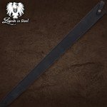 Medieval Master Wire Wrapped Collectible Sword | 32 1/2" High-Polish Stainless Steel Blade | Deep Blood Grooves | Wire-Wrapped Handle | Oversized Guard and Pommel | Leather Sheath | 40" Overall