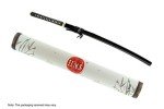 Handmade Sword - Japanese Samurai Katana Swords, Functional, Hand Forged, 1045 Carbon Steel, Clay Tempered, Damascus, Full Tang, Sharp, Dragon Tsuba, Black Wooden Scabbard, Sword Certificate