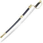 Armory Replicas™ - Commemorative Replica US Calvary Officer Saber - Forged Carbon Steel Decorative Collectible Engraved Civil War Sword w/Metal Scabbard