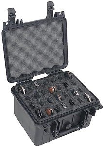 Case Club 28 Folding Knife Case - Hard Sided Travel and Storage Organizer Case fits a Variety of Folding Knives, Swiss Army Knives, Butterfly Knives & More in a Lockable Rugged Case