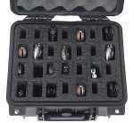 Case Club 28 Folding Knife Case - Hard Sided Travel and Storage Organizer Case fits a Variety of Folding Knives, Swiss Army Knives, Butterfly Knives & More in a Lockable Rugged Case