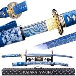 Real Katana Sword Sharp - Japanese Samurai Swords are a Unique Gift for Men - Full Tang High Carbon Steel Sword Blade Makes a Memorable for Martial Arts Enthusiasts or Sword Collectors