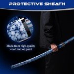 Real Katana Sword Sharp - Japanese Samurai Swords are a Unique Gift for Men - Full Tang High Carbon Steel Sword Blade Makes a Memorable for Martial Arts Enthusiasts or Sword Collectors