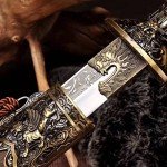OYZ Katana Sword,Japanese Samurai Sword,1095 High Carbon Steel Katana,Handmade,Chinese Sword Folded Steel