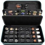 Knife Display Case for 45+ Pocket Knives, for Butterfly Knife Storage Bag, Folding Knives Organizer Holder Box, Knives Collection Protector for Survival, Tactical, Outdoor, Kitchen, EDC Mini Knife