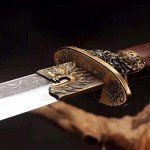 OYZ Katana Sword,Japanese Samurai Sword,1095 High Carbon Steel Katana,Handmade,Chinese Sword Folded Steel