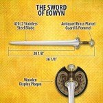 United Cutlery The Lord of The Rings Sword of Eowyn | Officially Licensed Replica | Stainless Steel Blade | Metal Handguard and Pommel | Cast Metal Hilt | LOTR Collectible for Display | Length 36 1/2"