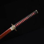 CHENGYING Katana Sword,Real 41 Inch 3.42 Pound Full Tang White Japanese Samurai Sword CY-2022ABUA-1,We Provide a Variety Katanas,Perfect for Gifts and Collections (3.Red Bat)