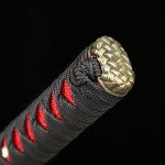 CHENGYING Katana Sword,Real 41 Inch 3.42 Pound Full Tang White Japanese Samurai Sword CY-2022ABUA-1,We Provide a Variety Katanas,Perfect for Gifts and Collections (3.Red Bat)