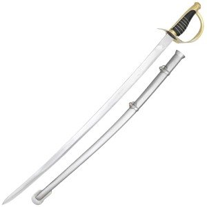 Armory Replicas™ - Commemorative Replica US Calvary Officer Saber - Forged Carbon Steel Decorative Collectible Engraved Civil War Sword w/Metal Scabbard
