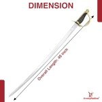 Armory Replicas™ - Commemorative Replica US Calvary Officer Saber - Forged Carbon Steel Decorative Collectible Engraved Civil War Sword w/Metal Scabbard