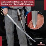 Armory Replicas™ - Commemorative Replica US Calvary Officer Saber - Forged Carbon Steel Decorative Collectible Engraved Civil War Sword w/Metal Scabbard