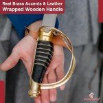 Armory Replicas™ - Commemorative Replica US Calvary Officer Saber - Forged Carbon Steel Decorative Collectible Engraved Civil War Sword w/Metal Scabbard
