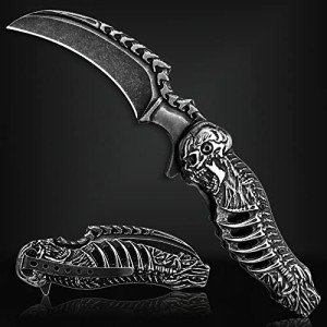 Skull Pocket Knife - Valhalla Reaper EDC Tool
