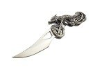 7" Stainless Steel Dragon Design Folding Knife