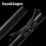 Katana Sword 41" Spring Steel Clay Tempered Razor Sharp Blade Full Tang Handmade -Real Katana Sword Sharp-Japanese Samurai Swords are a Unique Gift for Men