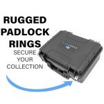 CASEMATIX 56 Folding Knife Case - Waterproof Pocket Knife Holder and Knife Box Organizer Fits 56 Folding Knives, Swiss Army Knives & More Up To 5.5" Folded in Lockable Knife Storage Case